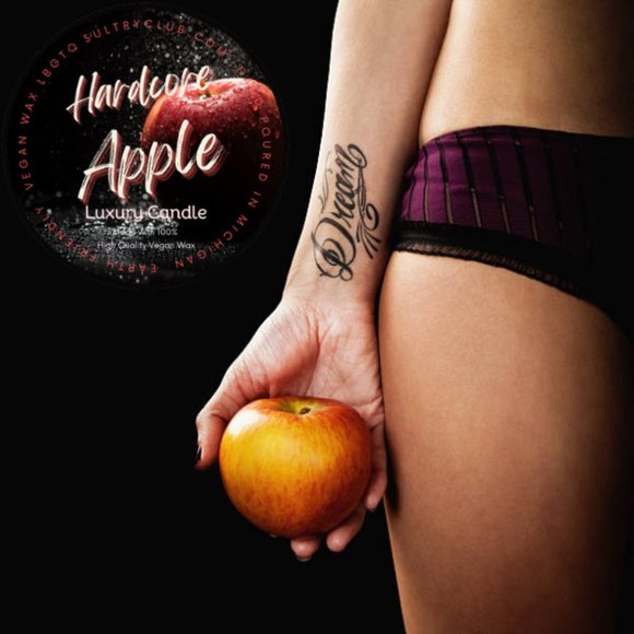 HARDCORE APPLE SINGLE WICK CANDLE - Picture 3 of 3